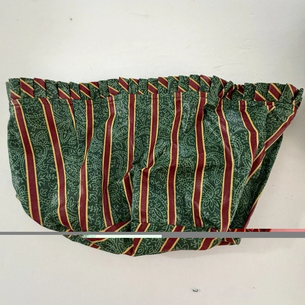 1990s Longaberger Imperial Stripe Basket Liners Christmas Holiday Vintage Lot 3